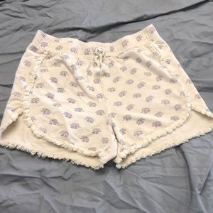 Girls sz 7/8 elephant print shorts
